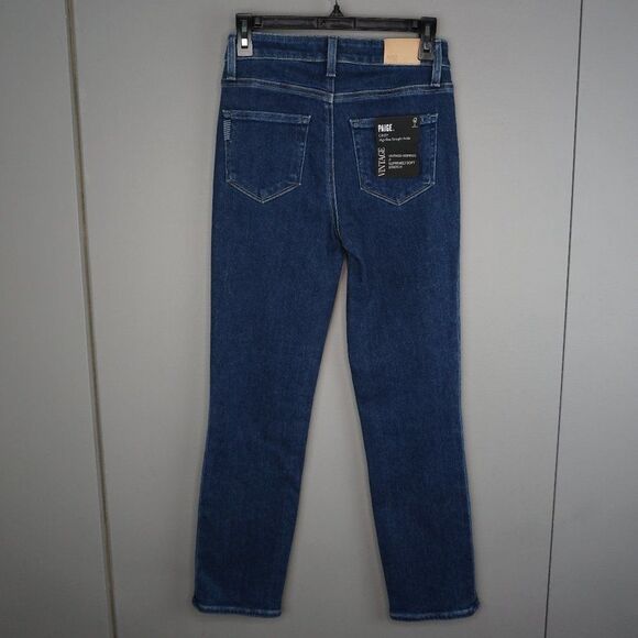 New Paige Cindy Vintage High Rise Straight Leg Ankle Jeans in California size 25 - Picture 2 of 15
